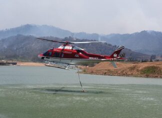 Uso de helicópteros; cuándo sí y cuándo no para combatir incendios forestales en Edomex