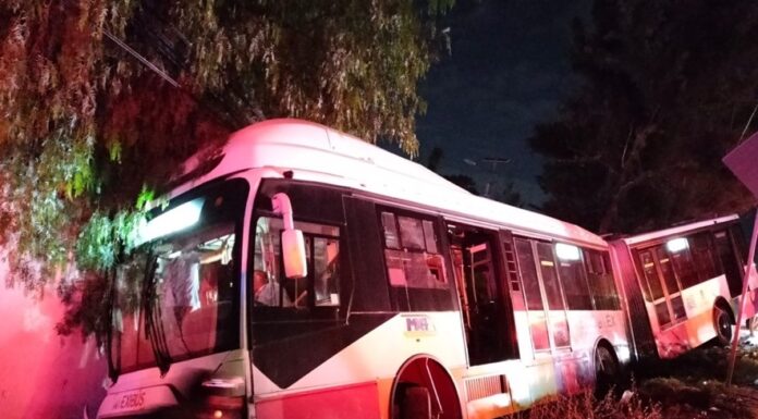 Atiende Secretaría de Movilidad estatal incidente de tránsito ocurrido con el Mexibús Línea IV