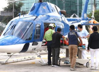 Conjuntan esfuerzos gobiernos del EdoMéx y Guanajuato para traslado terrestre y aéreo de lesionados por volcadura registrada en Malinalco