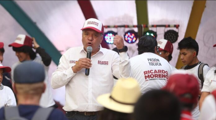 Ofrece Ricardo Moreno; Acabar con alerta de género en Toluca