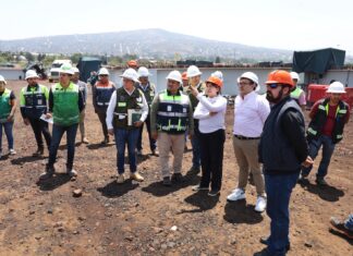 Trolebús Chalco-Santa Martha dará servicio a 3 millones de usuarios; Gobernadora Delfina Gómez Álvarez supervisa obras