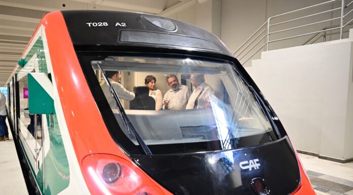 Supervisan obras del sistema de transporte masivo del Valle de México