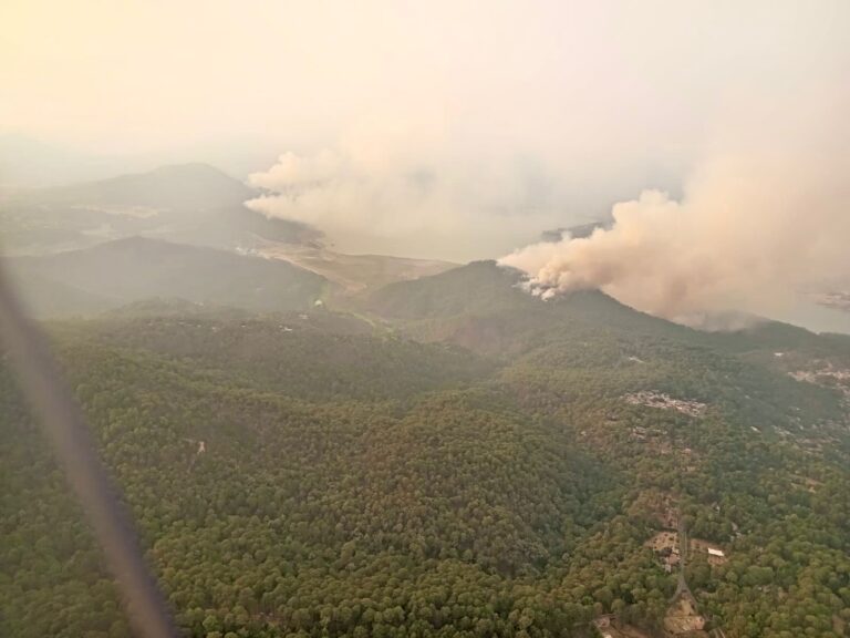 Brigadas de los tres órdenes de gobierno atienden incendio forestal en Valle de Bravo