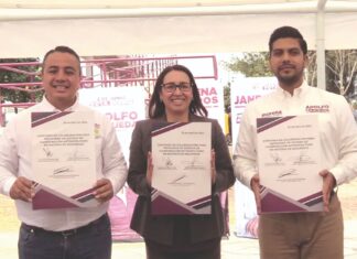 Azucena Cisneros Cerqueda y Jean Carlo asumen compromisos