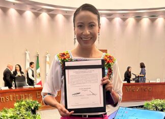 Recibe Lety Mejía, Constancia como Diputada Local del Dtto 15