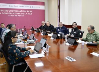 Mesa de Coordinación para la Construcción de la Paz en el EdoMéx suma 186 sesiones y 28 municipios visitados