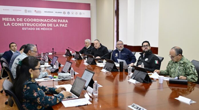Mesa de Coordinación para la Construcción de la Paz en el EdoMéx suma 186 sesiones y 28 municipios visitados