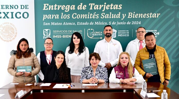 Gobernadora Delfina Gómez Álvarez concluye en tiempo récord la entrega de mil 074 Tarjetas Salud y Bienestar del programa “La Clínica es Nuestra”