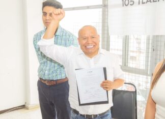 Raciel Pérez recibe constancia de mayoría que lo acredita como alcalde electo de Tlalnepantla