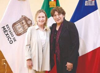 Se reúnen la Gobernadora Delfina y Embajadora de Francia en México