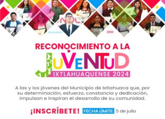 Ixtlahuaca lanza convocatoria para el reconocimiento a la juventud 2024