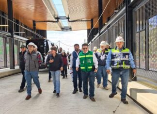 Trolebús Chalco-Santa Martha beneficiará a 230 mil pasajeros diarios; Gobernadora Delfina Gómez Álvarez recorre obras