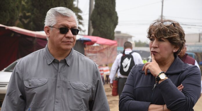 Recorre Gobernadora Delfina Gómez zonas afectadas por lluvias en oriente del Estado de México; supervisa atención a la población