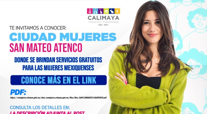 Calimaya invita a conocer Ciudad Mujeres; brinda apoyos y talleres