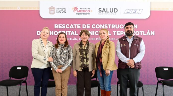 Rescata Gobernadora Delfina Gómez Álvarez construcción del Hospital Municipal de Tepotzotlán, tras seis años de abandono