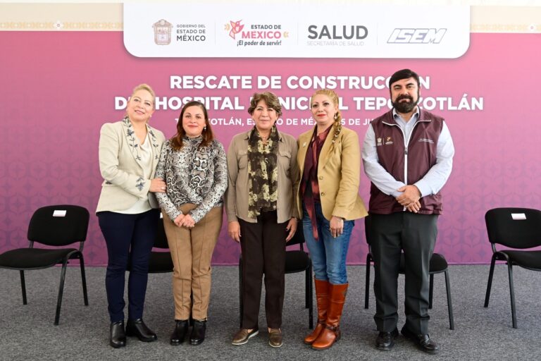 Rescata Gobernadora Delfina Gómez Álvarez construcción del Hospital Municipal de Tepotzotlán, tras seis años de abandono