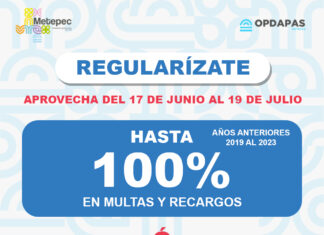 No es regalado pero en julio ofrece Metepec grandes descuentos en predial