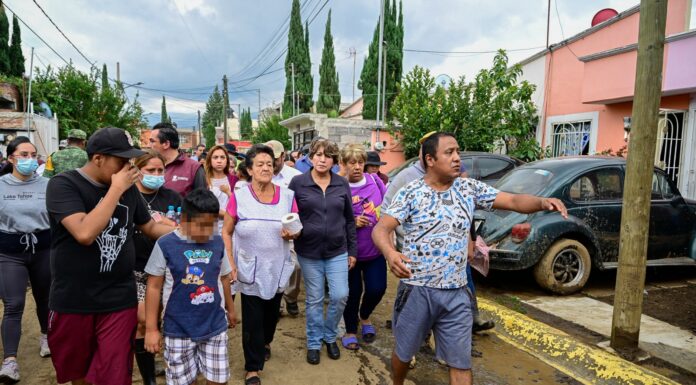 Destinará Gobernadora Delfina Gómez Álvarez recursos del Fondo Estatal de Desastres para las familias damnificadas por las intensas lluvias en el EdoMéx