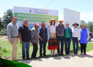 Con Jesús Sánchez Dávila, continúa creciendo la red eléctrica en Jiquipilco