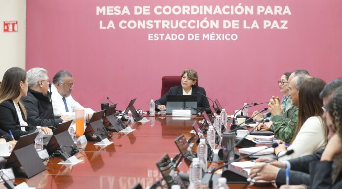 Gobernadora Delfina Gómez Álvarez da seguimiento a temas de violencia de género en la Mesa de Coordinación para la Construcción de la Paz