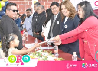 Ruth Salazar “madrina de lujo” en El Oro, cierra ciclo entregando obras