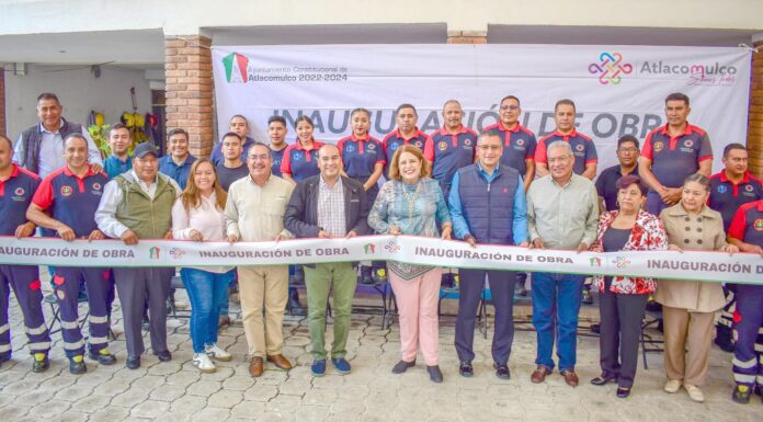 Entrega Marisol Árias nuevos dormitorios a bomberos de Atlacomulco