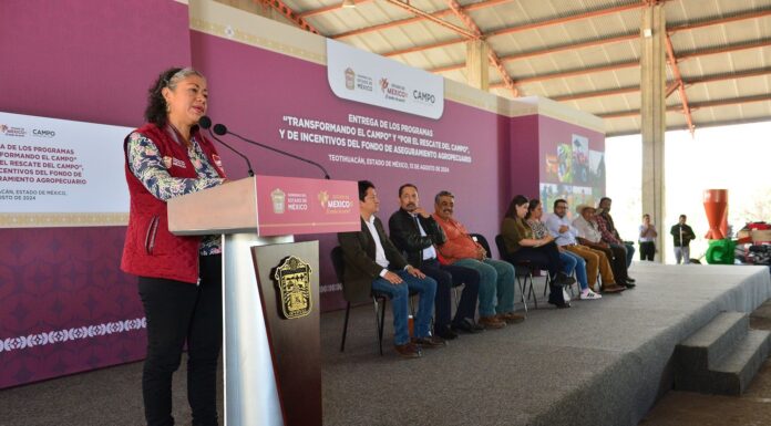 Nunca más los productores del campo mexiquenses estarán solos: Delfina Gómez