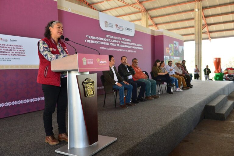 Nunca más los productores del campo mexiquenses estarán solos: Delfina Gómez