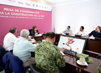 Gobernadora Delfina Gómez Álvarez instala Mesa de Coordinación para la Construcción de la Paz en Ixtapan de la Sal