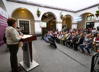Gobernadora Delfina Gómez Álvarez despliega toda la fuerza del estado en Chalco con 5 mil 600 elementos y 500 vehículos; alistan obras en el Colector Solidaridad