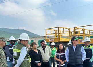 Supervisa Gobernadora Delfina Gómez Álvarez obras del Trolebús Santa Martha – Chalco