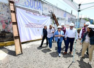 Rescata la Gobernadora Delfina Gómez Álvarez obras inconclusas del Colector Solidaridad; evitará futuras inundaciones en Chalco