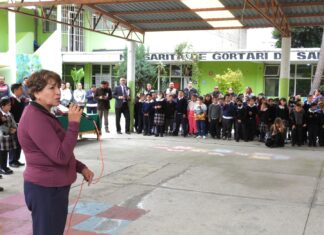 Exitoso regreso a clases en 22 escuelas de Chalco; Gobernadora Delfina Gómez anuncia segundo censo de bienestar para afectados