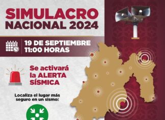 Invita Gobierno del Estado de México a participar en el Simulacro Nacional 2024