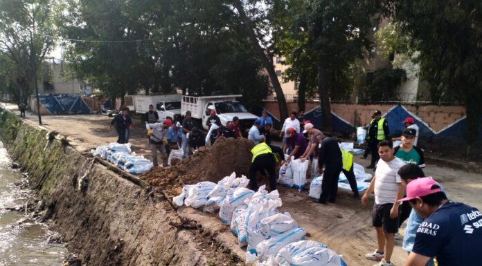 Mantiene Gobierno del Estado de México acciones preventivas ante taponamiento en la Presa Los Cuartos en Naucalpan