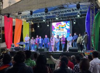 Le Diputade Meme Navarro encabeza la 12va. Marcha del Orgullo LGBTTTIQA+