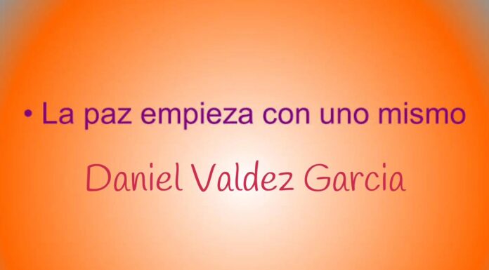 Tercer artículo: La paz empieza por uno mismo