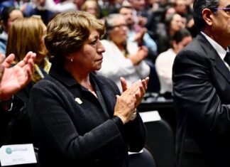 Asiste Gobernadora Delfina Gómez Álvarez al homenaje póstumo de la Diputada federal Ifigenia Martínez en el H. Congreso de la Unión