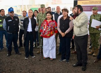 Supervisan Presidenta Claudia Sheinbaum y Gobernadora Delfina Gómez obras del Trolebús Chalco-Santa Martha; benefician a 3 millones de habitantes en la zona oriente del EdoMéx