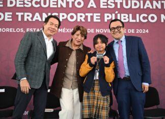Pasa de 9 a 6 pesos la tarifa para estudiantes en el transporte público masivo del EdoMéx, anuncia Gobernadora Delfina Gómez Álvarez