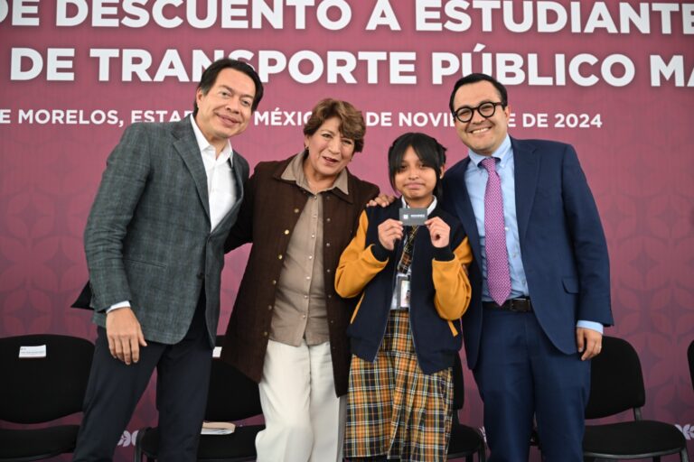 Pasa de 9 a 6 pesos la tarifa para estudiantes en el transporte público masivo del EdoMéx, anuncia Gobernadora Delfina Gómez Álvarez