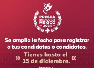 AMPLÍA GEM REGISTRO DE CANDIDATURAS A LA PRESEA EDOMÉX 2024 ¡PARTICIPA, TIENES HASTA EL 15 DE DICIEMBRE!