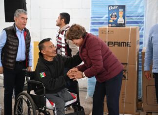 Reciben mil 800 familias de Chalco enseres domésticos; despliega Gobernadora Delfina Gómez brigadas para la entrega de apoyos