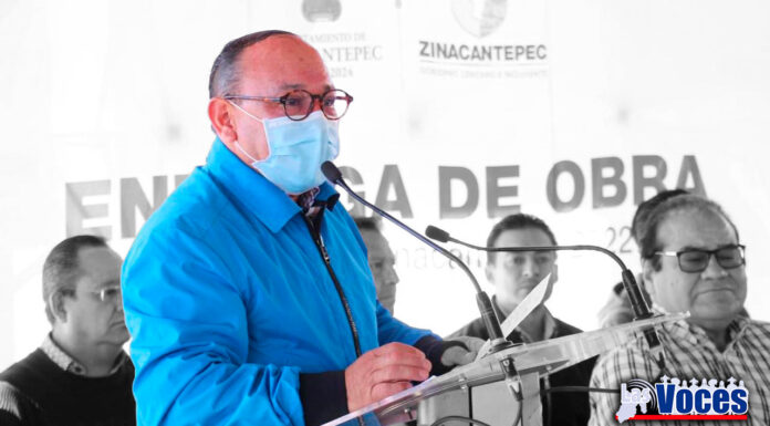 Va por récord de obras alcalde de Zinacantepec