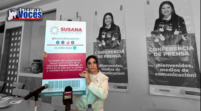 LANZA DIPUTADA SUSANA ESTRADA TARJETA DE APOYO COMUNITARIO PARA HABITANTES DE NEZA
