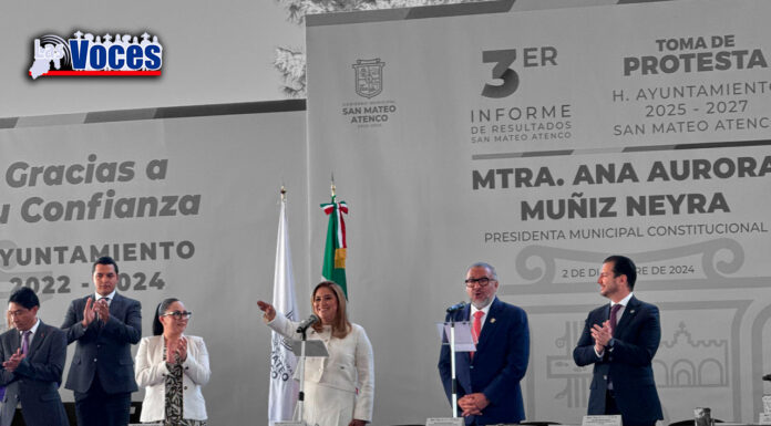 SE VISTE DE LUJO SAN MATEO ATENCO CON INFORME Y TOMA DE PROTESTA DE ALCALDESA