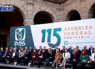 ASISTE GOBERNADORA DELFINA GÓMEZ ÁLVAREZ A LA 115 ASAMBLEA GENERAL ORDINARIA DEL IMSS; GARANTIZA EDOMÉX CALIDAD EN LOS SERVICIOS DE SALUD