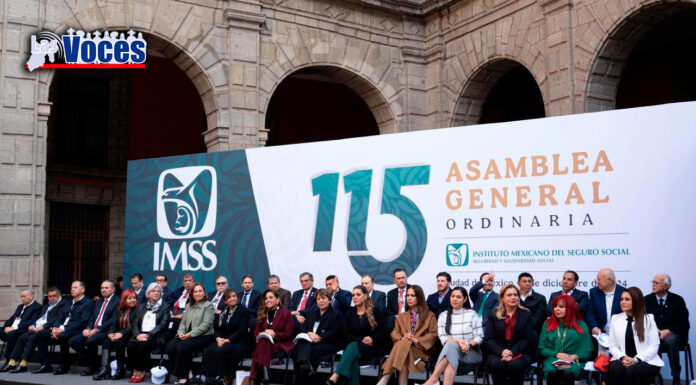 ASISTE GOBERNADORA DELFINA GÓMEZ ÁLVAREZ A LA 115 ASAMBLEA GENERAL ORDINARIA DEL IMSS; GARANTIZA EDOMÉX CALIDAD EN LOS SERVICIOS DE SALUD