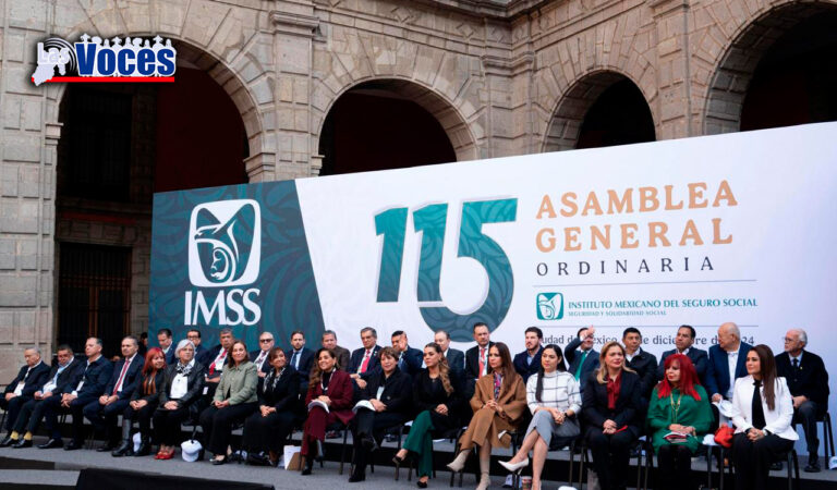 ASISTE GOBERNADORA DELFINA GÓMEZ ÁLVAREZ A LA 115 ASAMBLEA GENERAL ORDINARIA DEL IMSS; GARANTIZA EDOMÉX CALIDAD EN LOS SERVICIOS DE SALUD