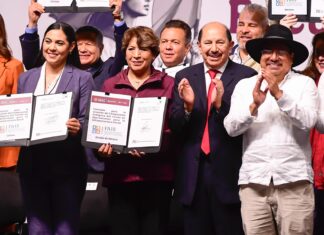 FIRMA GOBERNADORA DELFINA GÓMEZ ACUERDO PARA IMPULSAR EL DESARROLLO Y BIENESTAR DE LOS PUEBLOS ORIGINARIOS; POR PRIMERA VEZ DECIDIRÁN EL USO DE LOS RECURSOS ECONÓMICOS ASIGNADOS